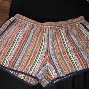 Tribal print shorts